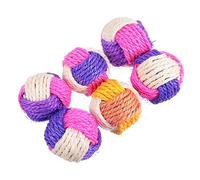 DRESSOOS 6pièces Jouets Pelote De Sisal pour Chats Balles Tissées Colorées pour Jeux Interactifs Et Relaxation Feline