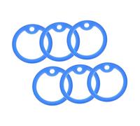 DRESSOOS 6pièces Médaille Identité pour Chien Anneau Silicone Pratique Protection Silencieuse Identification Accessoires pour Animaux De Compagnie