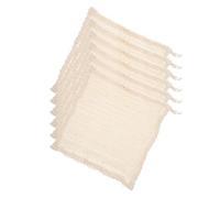 DRESSOOS 6pièces Serviettes Carrées Coton Et Lin Serviette De Douche Exfoliante Pour Corps Nettoyage Élimination Des Taches Légère