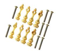 DRESSOOS 8pcs Fuseaux de Balustre en Fer pour Mobilier Capuchon de Poteau de Gourde, Installation Facile et Design Simple pour Bureau et Projets DIY