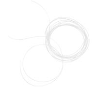 DRESSOOS Accessoire pour Lunettes Demi-monture en Nylon Blanc, Résistant la Déformation, Empêche le Desserrage, pour Réparer et Entretenir Vos Lunettes