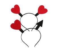 DRESSOOS Accessoires pour femmes du costume de Cupidon : -tête en forme de cœur et de flèche coiffe élégante pour les événements de la Saint-Valentin