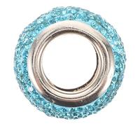 DRESSOOS Anneau Décoratif pour Siège De Voiture Étiquette De Housses De Siège Floues Accessoires De Voiture Girly Housse De Siège Perlée Bijoux Sky-Blue Cuivre