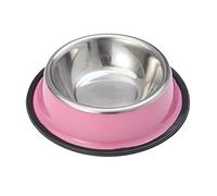DRESSOOS Antidérapante Acier pour Animaux Écuelle pour Chiens Et Rose Accessoire Pratique pour Nourriture Et Eau