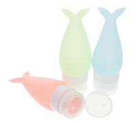 DRESSOOS Assortiment De Flacons De Voyage Pour Produits De Toilette Liquides 3 Pièces Contenants En Silicone Bouchons Faciles À Presser Pour Produits Cosmétiques Et De Beauté