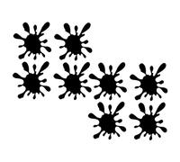 DRESSOOS Autocollants Décoratifs Voiture 8pcs Motif Goutte D'eau Noir Pour Surfaces Lisses Autocollant Créatif Décoration Automobile Facile à Appliquer Pour Voiture Et Fenêtres