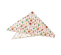 DRESSOOS Bandana Triangulaire pour Chien Écharpe De Noël pour Animaux De Compagnie Accessoire Festif pour Fêtes Cosplays Lavable Et Réutilisable