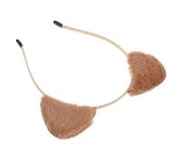 DRESSOOS Bandeau Chat Peluche Oreilles et Épingle pour Nettoyage Visage Femme en Spa Détente