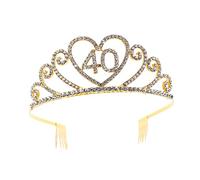 DRESSOOS Bandeau Couronne Décoration De Cheveux Coiffe De Fête Couronne Créative Couronne De Femmes Bandeau Décoratif Couronne De Fête D'anniversaire Accessoires Pour Cheveux Alliage
