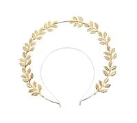 DRESSOOS Bandeau Halo De Notre-dame Bandeau Étoile Bandeau Diadème De Mariée Casque De Mariage Vintage Bandeaux Filles Coiffe De Mariée Feuille -tête Feuille D'or Cuivre Golden
