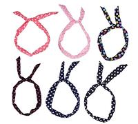 DRESSOOS Bandeau Serrage-Tête Femme Lot de 6 Élastiques Rétro à Accessoires pour Cheveux pour Fêtes et Voyage Style Unique Variées