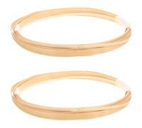 DRESSOOS Bandes de Vannerie en Bambou Naturel Beige Réutilisables pour Tissage de Paniers et Décoration de Table Bar, Lot de 2 Paquets pour Passionnés D'artisanat
