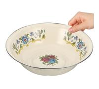 DRESSOOS Bassin Rétro Multi-usage Bol Cuisine Volume pour Salades Fruits Pâte et Lavage Polyvalent Blanc