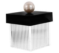 DRESSOOS Boîte De Rangement en Acrylique, Étui De Rangement pour Boules De Coton, Support en Acrylique pour Cotons-Tiges, Étui De Rangement pour Cotons-Tiges, Étui De Rangement pour