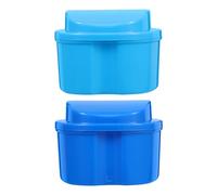 DRESSOOS Boîte de Rangement Portable pour Dentier et Contention Orthodontique avec Filtre Intégré en Pp, Espace Organisé pour Voyage et Sorties