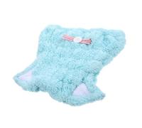 DRESSOOS Bonnet De Séchage Oreilles De Chat Bonnet Absorbant Pour Cheveux Couleur Bleue Avec Style De Moustache Aléatoire Accessoires De Bain Pour