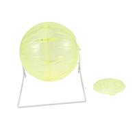 DRESSOOS Boule De Course Multifonctionnelle pour Hamsters Quatre Un Exercice Interactif pour Petits Animaux Coloris Jaune Idéale pour Divertissement Et Activité Physique