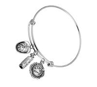 DRESSOOS Bracelet Chaîne De Pompiers En Acier Inoxydable Réglable Élégant Pour Femme, Bijou Créatif Pour Usage Quotidien Et Fêtes, Design Métallique Unique