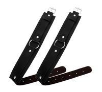 DRESSOOS Brassards en Cuir Noir pour Hommes, Bracelet de Poignet Punk Élégant, Support de Manches de Chemise Confortable Design Polyvalent Couleur Aléatoire