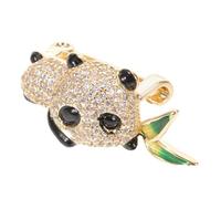 DRESSOOS Broche Panda Épingle à Revers Brillant Badge Animal Adorable pour Femmes et Filles Accessoire et pour Vêtements Sacs et Chapeaux