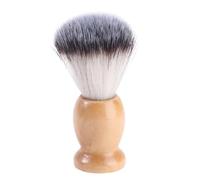 DRESSOOS Brosse à Barbe En Naturel Avec Poils En Nylon Synthétique Brosse De Soins Faciaux Pour Hommes Idéale Pour 'Entretien De La Barbe Et Moustache