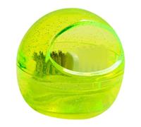 DRESSOOS Brosse De Nettoyage Pour Forets à Ongles Amovible Compacte En Plastique Jaune Citron Nettoyant Pour Outil De Manucure Pour Professionnels Et Débutants Boîte De Rangement