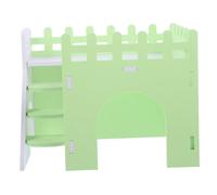 DRESSOOS Cachette Colorée pour Hamster et Cochons d'Inde Maison de Jeu avec Rampe Accessoire pour Petits Animaux pour Environnement Naturel et Stimulant