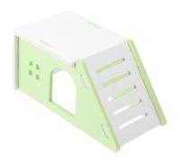 DRESSOOS Cachette en Bois Naturel pour Hamster Villa en Bois pour Chinchilla Cochon Dinde