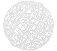 DRESSOOS Cage à Volailles Circulaire Portable en Plastique Blanc, Enclos Roulant Spacieux pour Poules et Lapins, pour Usage Extérieur la Ferme
