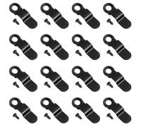 DRESSOOS Clips de Fixation pour Suspendre des Tableaux Muraux Lot de 100 Noir Bouton Rotatif Compact et Léger et des Œuvres d'art pour Cadre Photo
