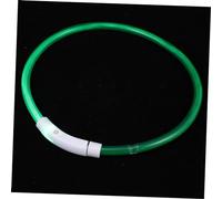 DRESSOOS Collier De Nuit pour Chien avec Chargement LED - Design Unique pour Habiller Votre Animal De Compagnie - 70 Cm - Vert