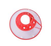 DRESSOOS Collier pour Animaux de Compagnie élisabéthain mâcheurs Collier Anti-Chat Chien calmant Colliers de Chien personnalisés Chiot Cou d'animal familier Cou élisabéthain de Chien Rouge