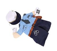DRESSOOS Costume pour Chat Robe Amusante Thème Policier Matière Douce pour des Photos Amusantes Au Quotidien