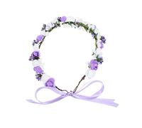 DRESSOOS Couronne De Artificielles Pour Mariage Diadème Floral Élégant Accessoire Photo Pour Enterrement De Vie De Jeune Fille Fête Prénuptiale Anniversaire Décoration De Plage