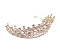 DRESSOOS Couronne De Mariage Strass Pour Femmes Diadème Élégant Pour Noces Et Anniversaires Accessoire De Coiffure Brillante Pour Filles Et Mariées