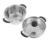 DRESSOOS Cuiseur Vapeur Domestique en Acier Inoxydable Grande Capacité et Résistance Haute Température, Marmite Facile à Nettoyer pour Cuisson Vapeur à Domicile Style Plusieurs styles