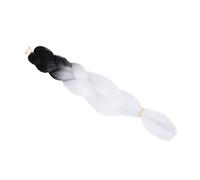 DRESSOOS de Cheveux Tendance en Fausse Dreadlock Tresse de Couleur Dégradée Noire Et Blanche Dreadlock Africaine pour La Beauté