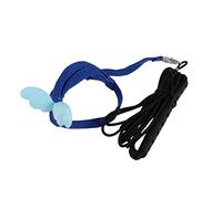 DRESSOOS De Vol pour Oiseaux Laisse De Traction pour Perroquet Sangle Satin Doux pour Entraînement Extérieur des Perruches Et Inséparables Bleu