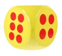 DRESSOOS Dés en Mousse Géant 28 Cm Jaune pour Jeux Amusants Et Devinettes Éducatives Garçon Et Filles Usage Scolaire Et Animation Lot