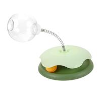 DRESSOOS Distributeur De Friandises pour Chat Jouet À Ressort Interactif Distributeur De Friandises Amusant Jouets À Bascule Balançoire