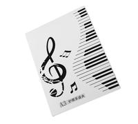 DRESSOOS Dossier de Musique Plastique Robuste pour Partitions Classeur Portable pour Chœur et Orchestre Protection Sécurisée pour Pages Musique