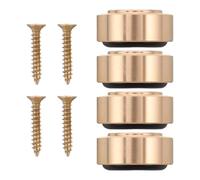 DRESSOOS Ensemble de 4 accessoires pour planche à découper : pieds stabilisateurs en bois (2 x 8 mm), antidérapants, avec patins en caoutchouc pour protéger votre plan de travail.