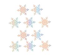 DRESSOOS Ensemble De Patchs De Flocon De Neige Argentés Pour Pinces À Cheveux Tendance Patchs Pour Vêtements Accessoires De Bijoux Pour Femmes