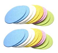 DRESSOOS Éponges De Beauté Pour Le Maquillage Nettoyants Pour Le Visage En Cellulose Naturelle 25 Pièces Éponges De Spa Réutilisables Pour Un Usage Aléatoire