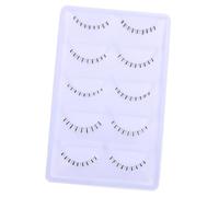 DRESSOOS Faux Cils Inférieurs Naturels 10 Paires Tige Transparente, Fibre Douce et Respectueuse Peau, pour Usage Personnel ou Salon de Beauté