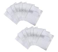 DRESSOOS Feuilles de Papier Aluminium Argentées Matériel en Tinfoil 100 Pièces pour Dépose Facile de Gel pour Ongles Utilisation à Domicile Salon Professionnel