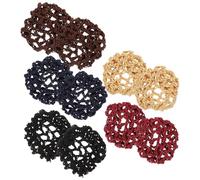 DRESSOOS Filets à Cheveux de Ballet Invisibles pour Chignons Élégants, 10 Pièces en Tissu Doux, Élasticité, Accessoires Coiffure pour Danses et Dîners