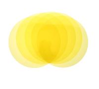 DRESSOOS Filtres de Lumière Jaune Pet Auto-adhésifs 5pcs 15cm pour Ampoules et Spots, Décoration Créative Facile pour Salons et Salles à Manger, pour Amateurs de Bricolage