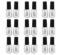 DRESSOOS Flacons à Vernis à avec Pinceau Transparents Lot de 20 de 5ml Matériau Synthétique, Portable et Facile à pour Tout Usage