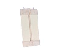 DRESSOOS Griffoir Mural Sisal Naturel pour Chat Protège Et Meubles Matelas De Grattage Beige avec Fixations Incluses Jouet pour Chat à